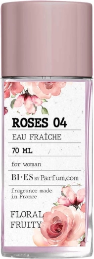 BI-ES Roses 04 women's refreshing body spray in glass 70 ml
