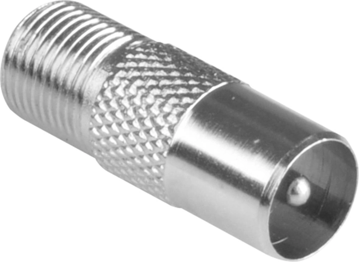 SENCOR F connector to coaxial TV plug adapter