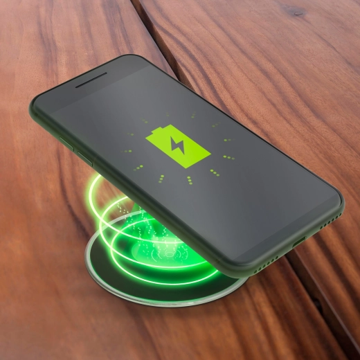 Built-in Wireless Charging Station Black