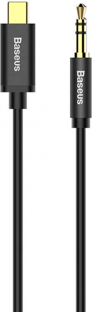 Аудио кабел Baseus USB-C към 3,5 mm жак, черен, 1,2 m