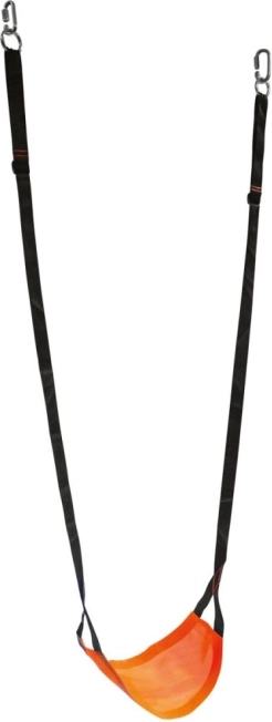 Висяща детска люлка Bino – дишащ текстилен материал, оранжева