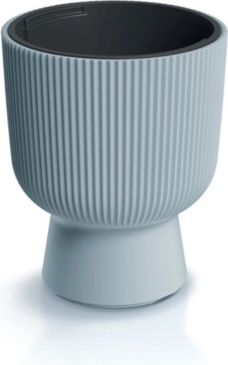 Milly Flower Pot with Insert 29.8 cm – light grey plastic flower cover