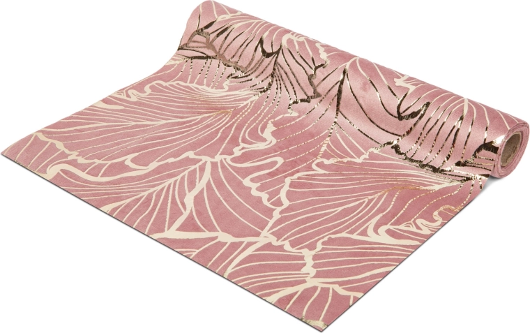 Rose Gold Christmas Table Runner 180 × 28 cm