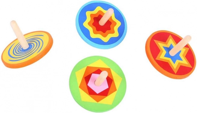 Дървен пъстър пумпал Bigjigs Toys