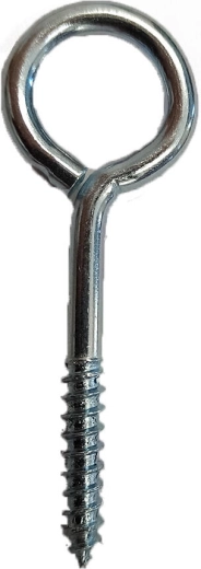 Closed eye with thread 25 × 10 × 3 mm, galvanized (400 pcs)