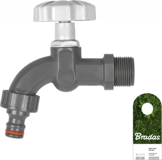 White Line 1/2" Tap with Female Thread for Quick Connector