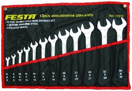 Комплект от гаечни ключове 6–32 mm, 12 части FESTA