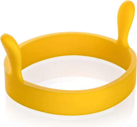 Culinaria round silicone mold for eggs and pancakes, yellow