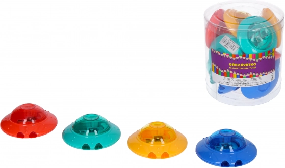 Острилка за два молива с контейнер, кръгла