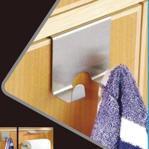 Hanging double hook made of stainless steel 6.7 × 7.2 × 4.5 cm