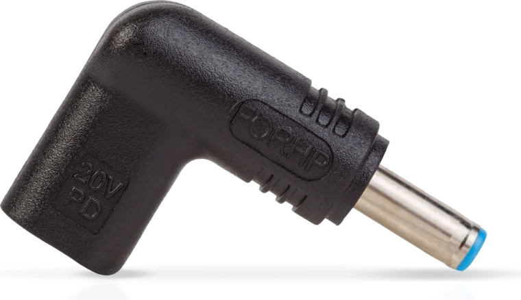 USB-C to DC 4.5 × 3 mm adapter tip for HP 20 V