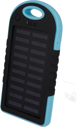 Setty соларна външна батерия 5000 mAh синя