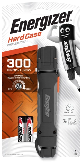 Energizer Hardcase Pro handheld work flashlight 2× AA