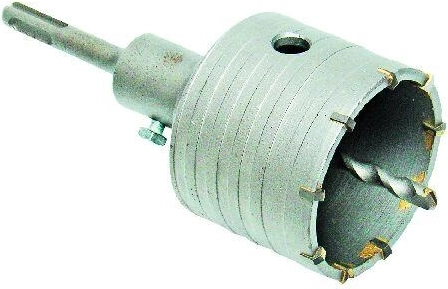 Боркорона 73 mm с твърдосплавни пластини и захват SDS Plus