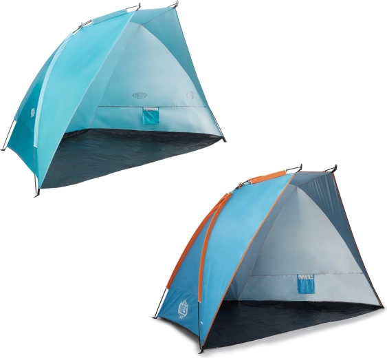 Плажна палатка NILS Camp NC8030 синьо‑оранжева XXL