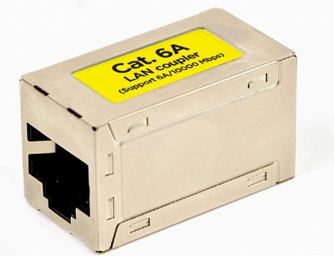 LAN съединител RJ45 Cat 6, бял