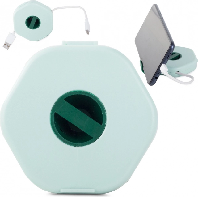 Въртящ се органайзер за кабели с поставка за телефон