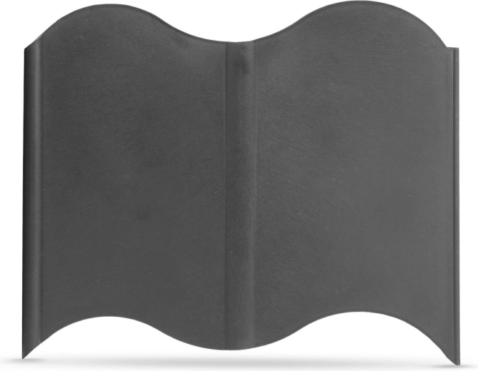Градински пластмасов бордюр черен 15 × 14 см – 20 броя
