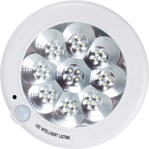 Таванна LED лампа с PIR сензор за движение, 36 LED, 8 W, 21 см