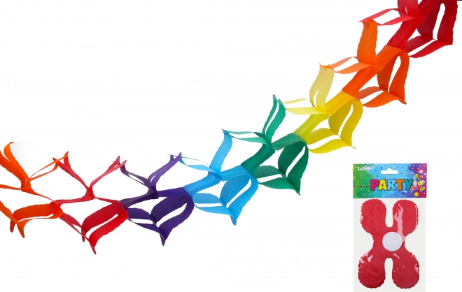 Цветна хартиена гирлянда 3 м
