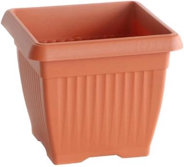 Modern square planter 24 × 24 cm, height 20.5 cm