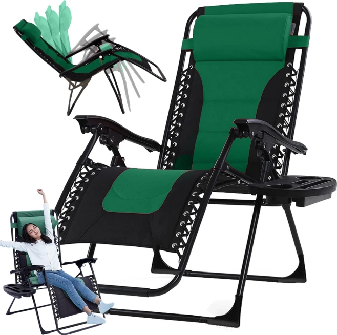 Сгъваемо градинско легло Gravity с масичка