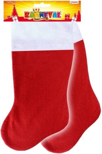 Red felt Christmas stocking