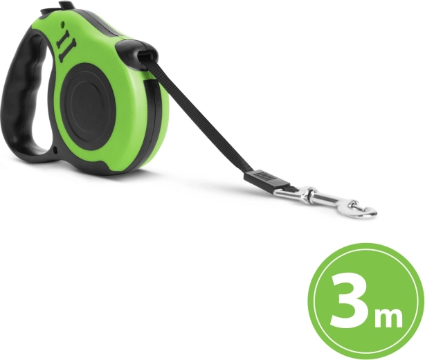 Automatic Dog Lead 3 m Green