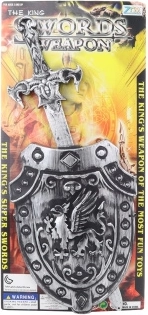 Пластмасов меч с щит за деца