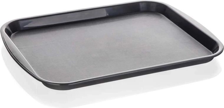 Culinaria Plastic Serving Tray, Black, 43 × 31 × 2 cm