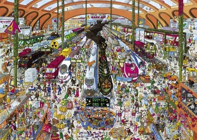 Heye пъзел ЖП гара 2000 части