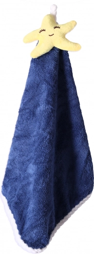 Cute kitchen towel - dark blue