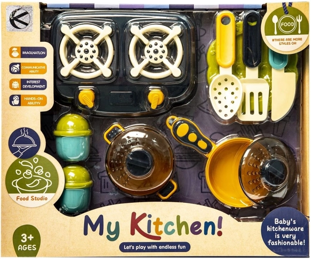 Kids’ kitchen set – 10 pieces - 1 piece