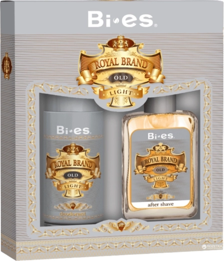 Men’s gift set BI-ES Royal Brand Light – deodorant 150 ml and aftershave 100 ml