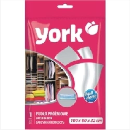 Vacuum storage bag 100 × 80 × 32 cm with double zipper and hanger hook