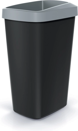 Compacta Q Drop Waste Bin 45 L light grey