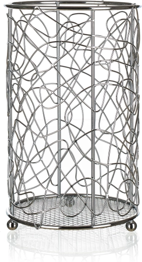 VANITY cutlery holder, chrome, diameter 11 cm, height 18 cm