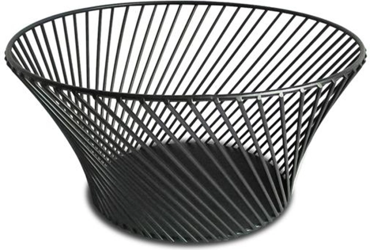 Телена купа за плодове Kitchisimo, черна 25,5 см