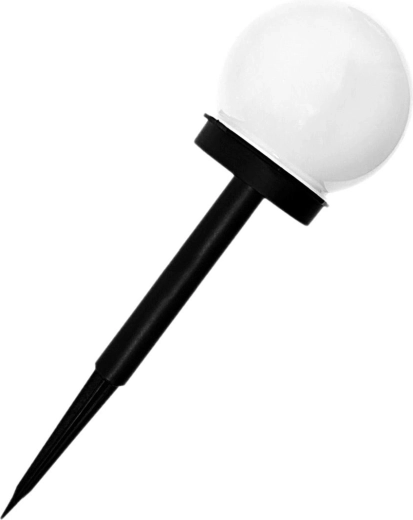 Градинска соларна лампа бяла сфера