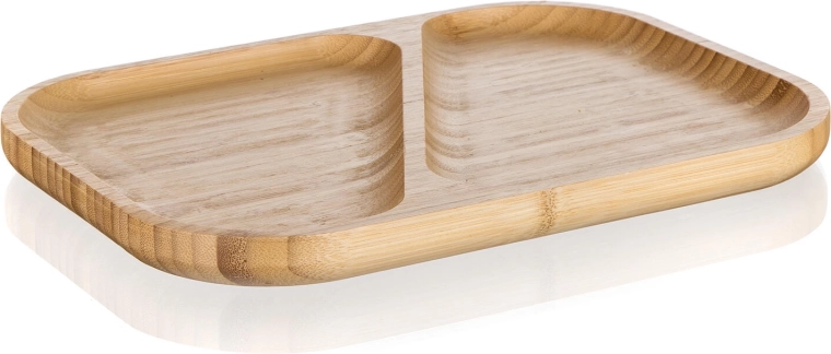 Divided Bamboo Serving Plate 28.5 × 21 × 2 cm BRILLANTE