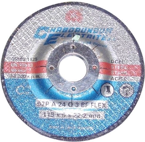 Шлифовъчен диск за стомана 115 × 6 × 22,2 mm