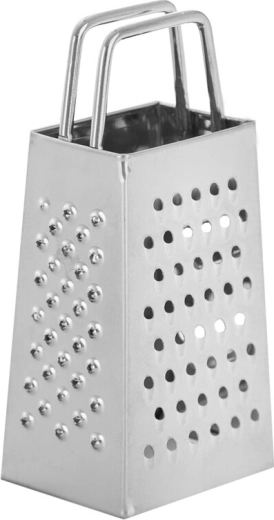 Mini stainless steel grater with 4 sides