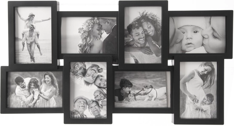 UH photo frame for 8 photos, black