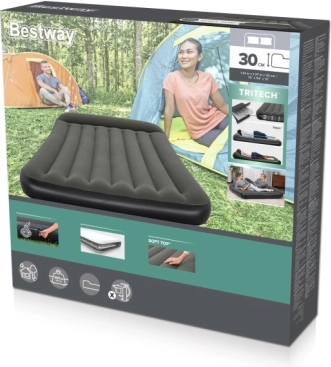 Надуваем матрак Bestway Tritech 191 × 137 × 30 cm