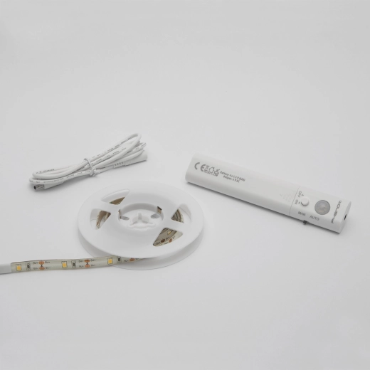 Battery-Powered LED Strip with Motion Sensor