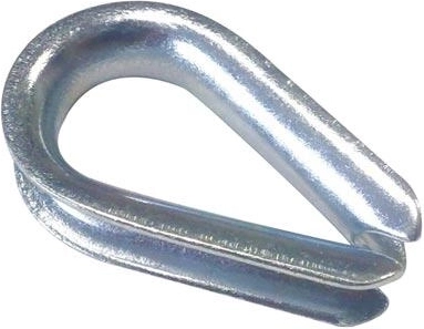 Сърцевидна коуша за въже 4 mm (10 бр.)