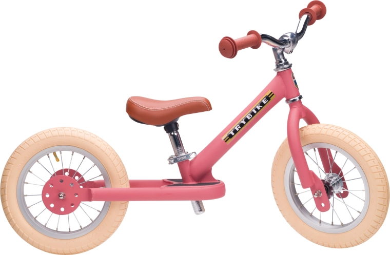 Розово детско баланс колело Trybike