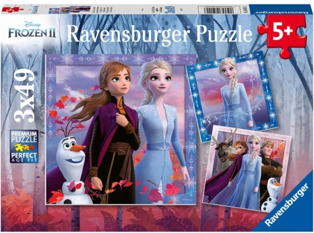 Пъзел Ravensburger Леденото кралство 2: Пътешествие 3x49 части