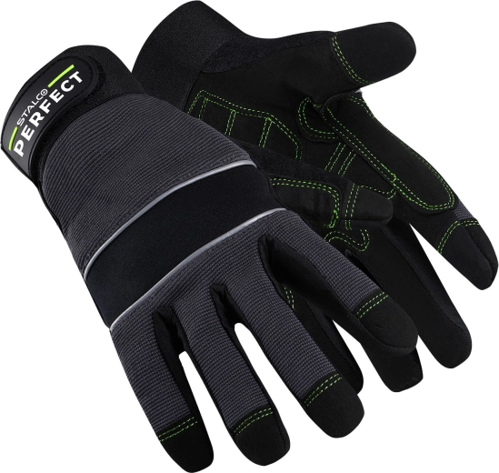 Работни ръкавици Stalco perfect Soft grip от изкуствена кожа, размер 10