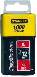 Скоби тип A 12 mm STANLEY (1000 бр.)